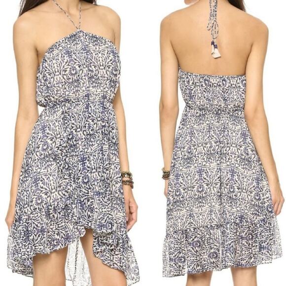 Free People Tea Combo Brocade Damask Dress - Picture 1 of 6